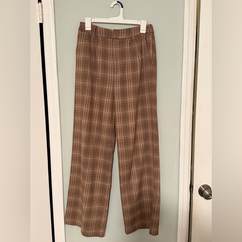 Belk Brown Plaid Women's Trousers